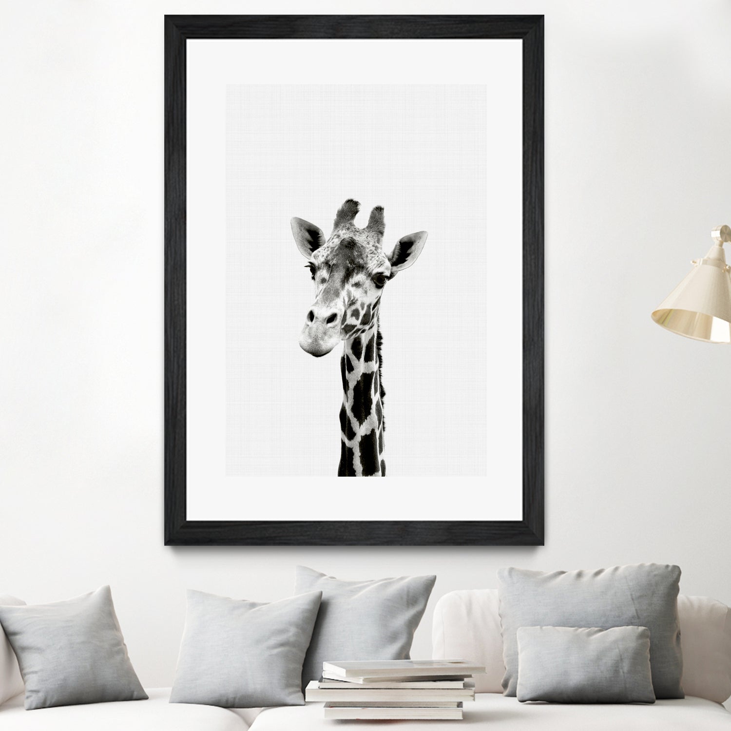 Giraffe Portrait by Justinas Jokubauskas on GIANT ART - black photo manipulation