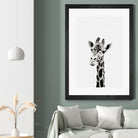 Giraffe Portrait by Justinas Jokubauskas on GIANT ART - black photo manipulation