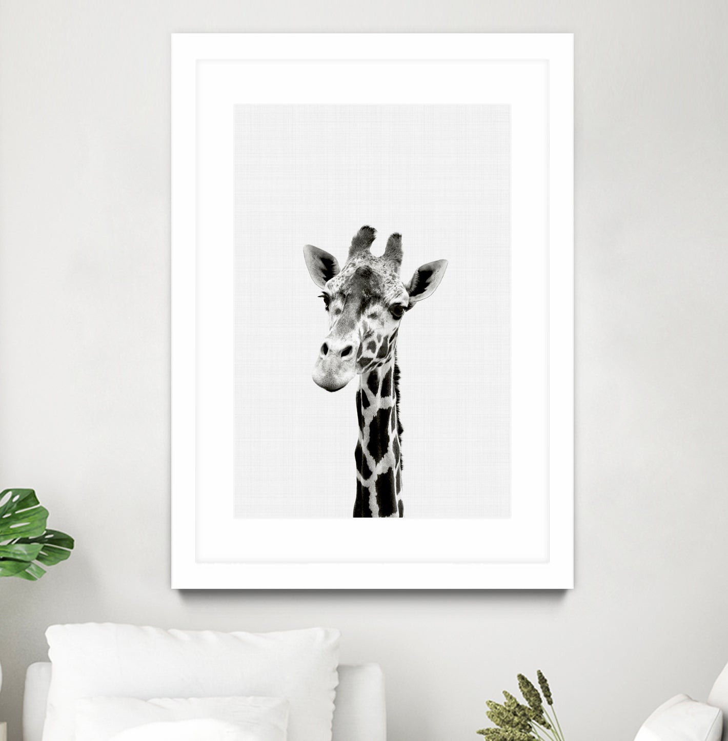 Giraffe Portrait by Justinas Jokubauskas on GIANT ART - black photo manipulation