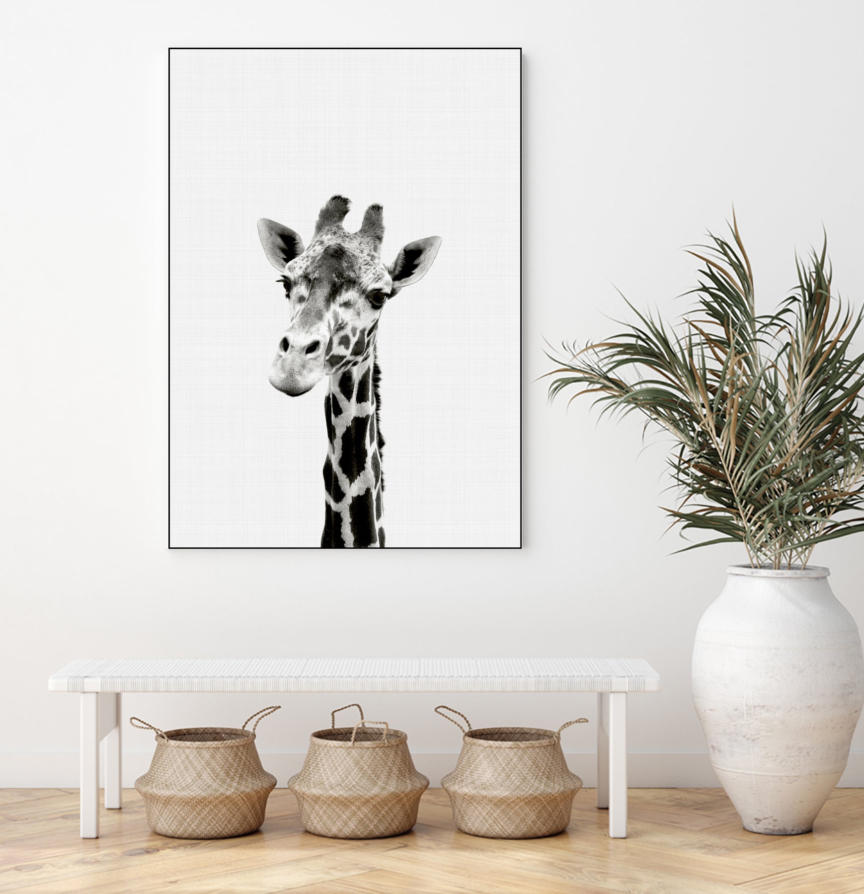 Giraffe Portrait by Justinas Jokubauskas on GIANT ART - black photo manipulation