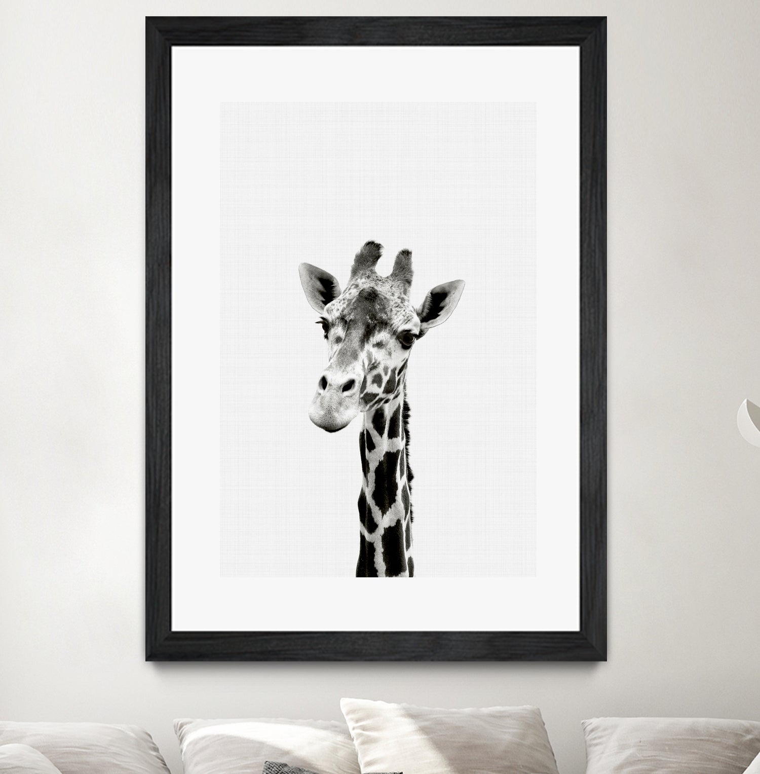 Giraffe Portrait by Justinas Jokubauskas on GIANT ART - black photo manipulation