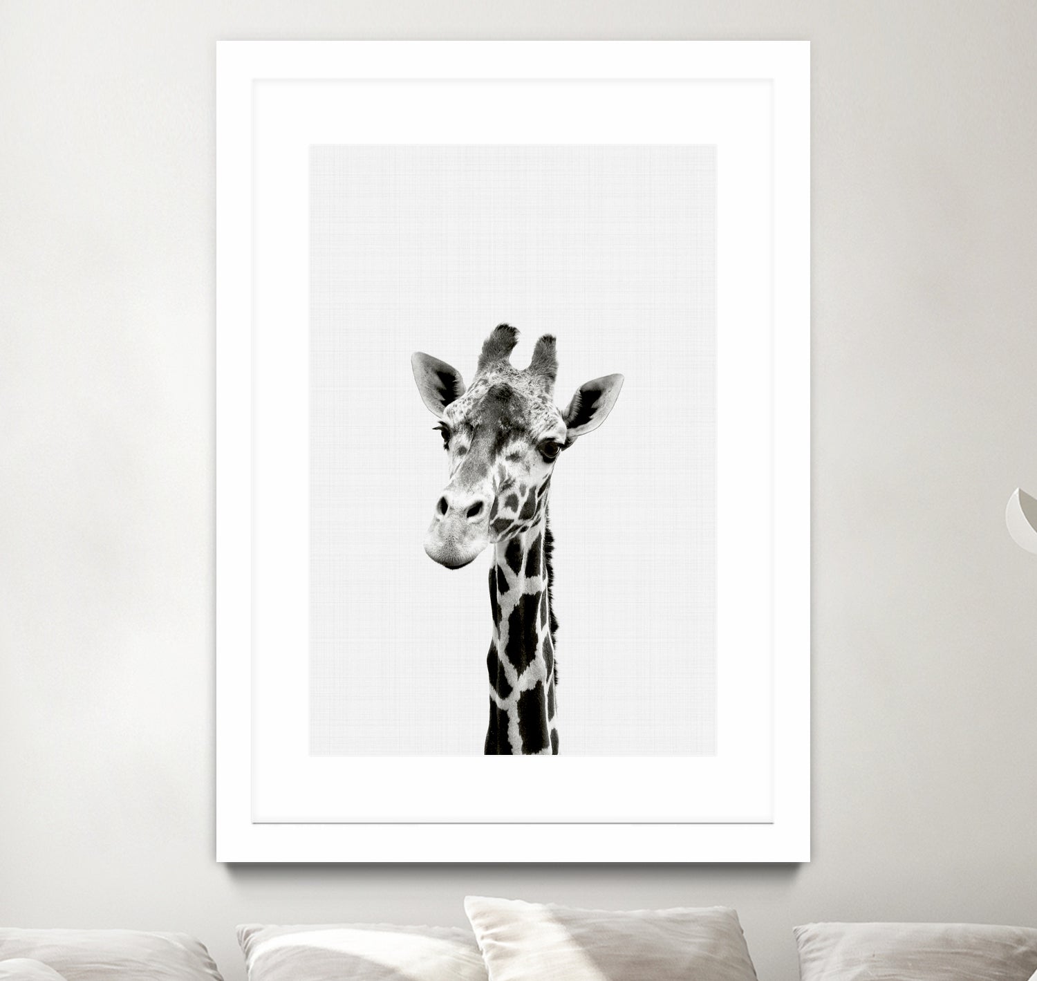 Giraffe Portrait by Justinas Jokubauskas on GIANT ART - black photo manipulation