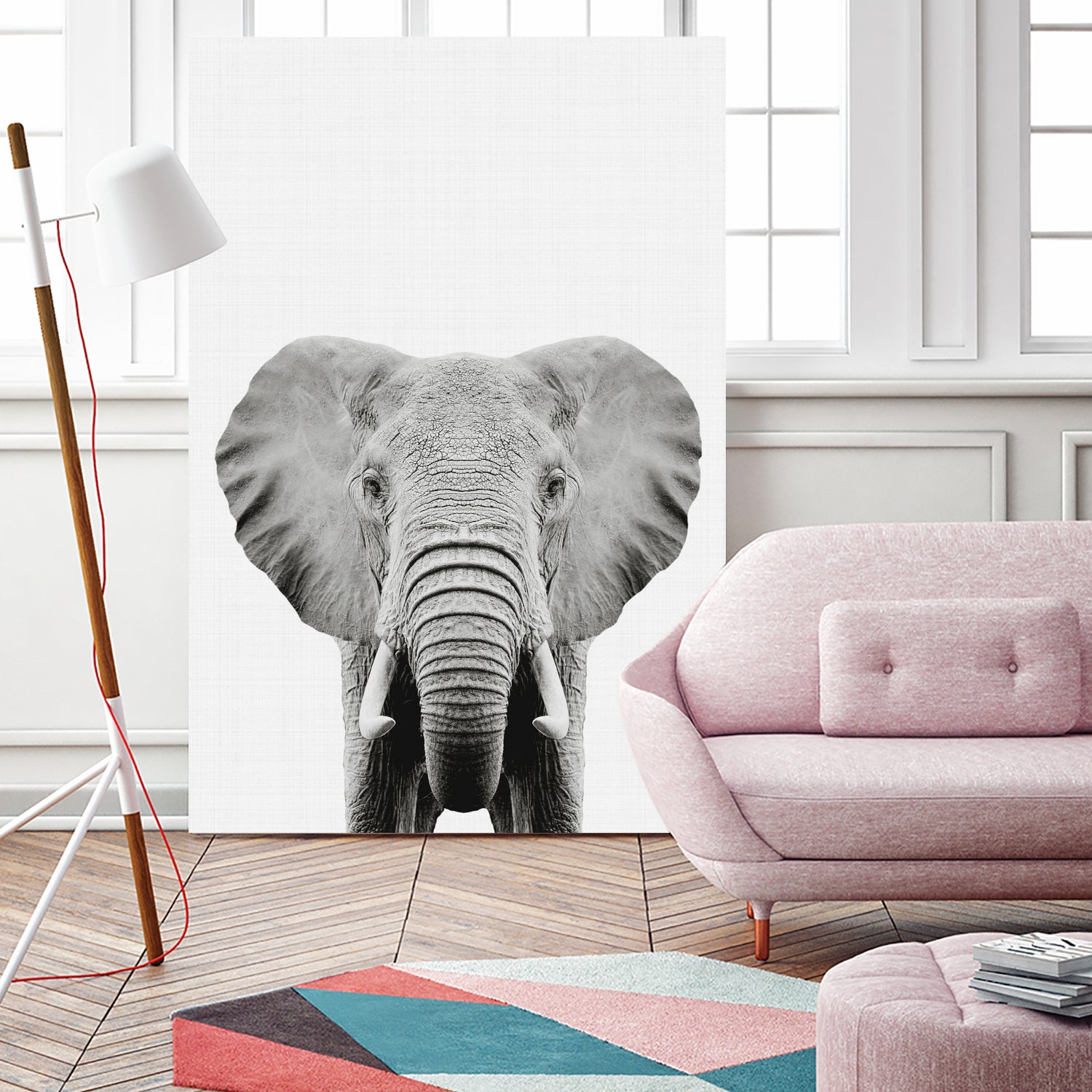 Elephant Portrait by Justinas Jokubauskas on GIANT ART - black photo manipulation