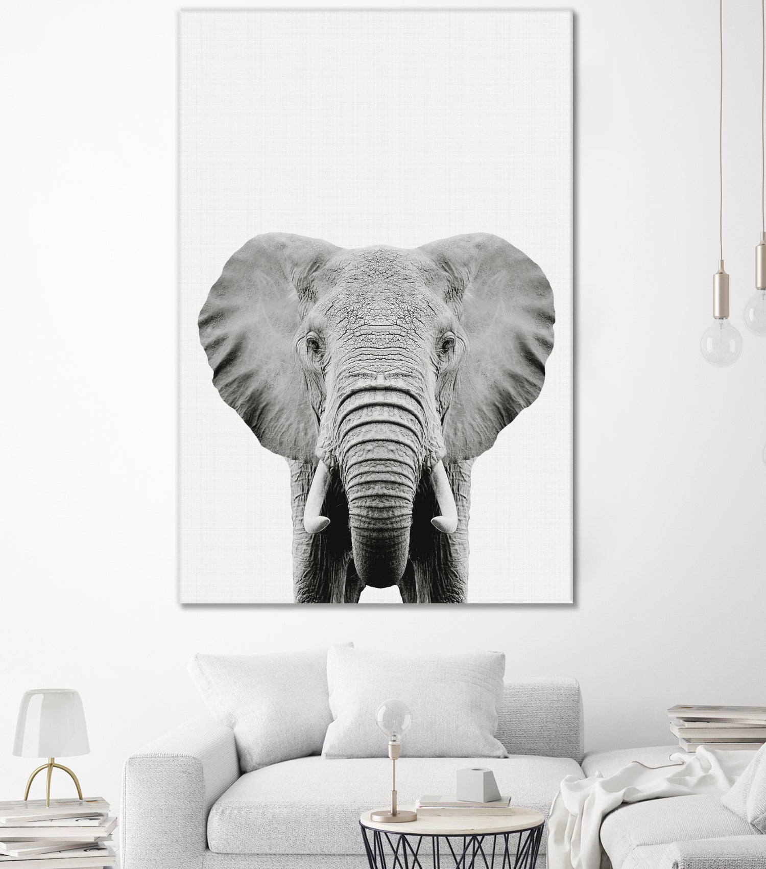 Elephant Portrait by Justinas Jokubauskas on GIANT ART - black photo manipulation