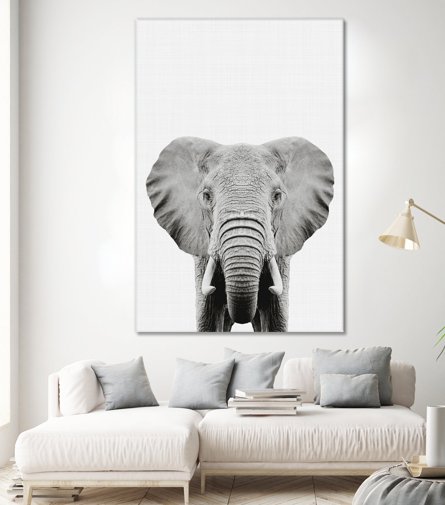 Elephant Portrait by Justinas Jokubauskas on GIANT ART - black photo manipulation