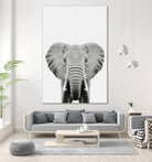 Elephant Portrait by Justinas Jokubauskas on GIANT ART - black photo manipulation