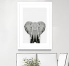 Elephant Portrait by Justinas Jokubauskas on GIANT ART - black photo manipulation