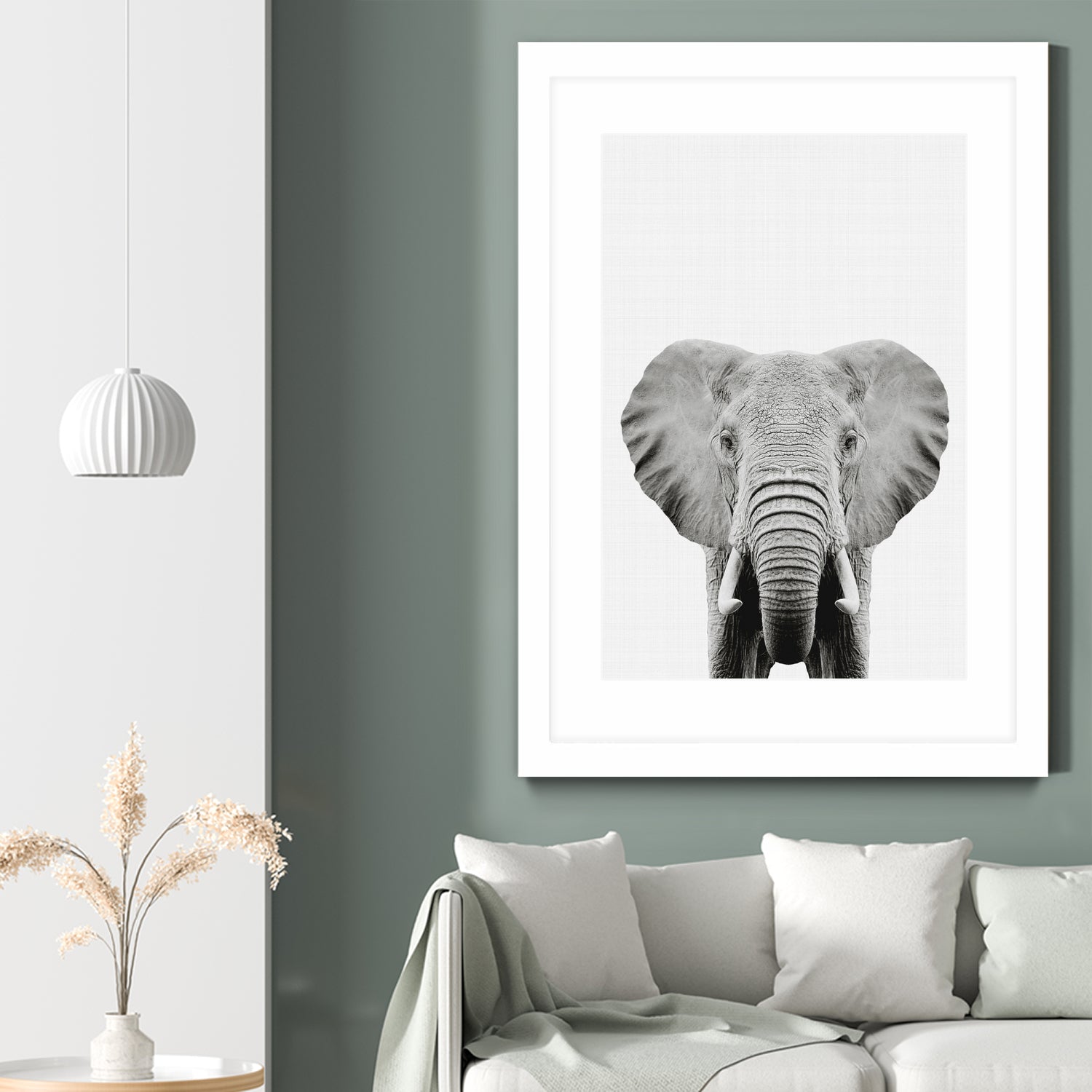 Elephant Portrait by Justinas Jokubauskas on GIANT ART - black photo manipulation