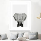 Elephant Portrait by Justinas Jokubauskas on GIANT ART - black photo manipulation