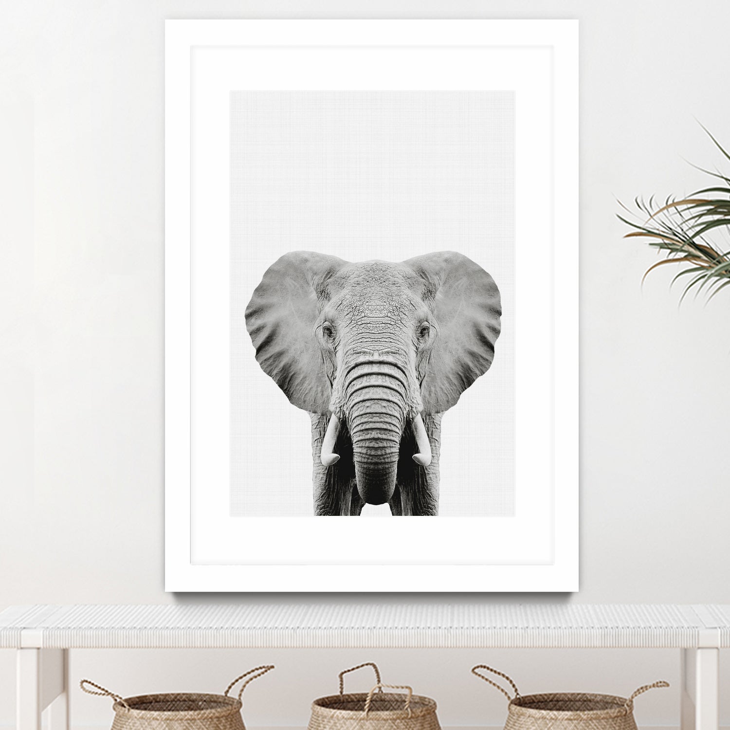 Elephant Portrait by Justinas Jokubauskas on GIANT ART - black photo manipulation