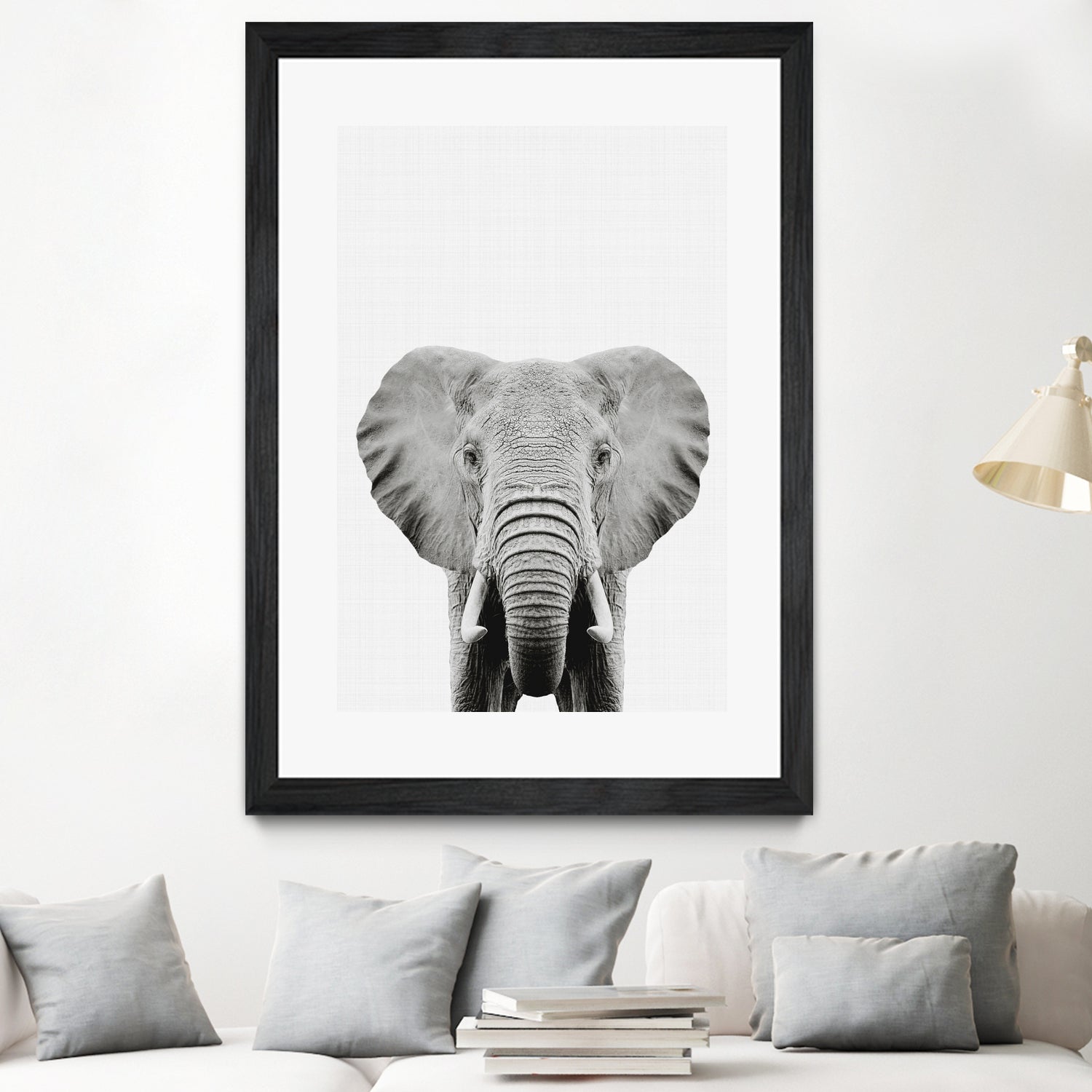 Elephant Portrait by Justinas Jokubauskas on GIANT ART - black photo manipulation