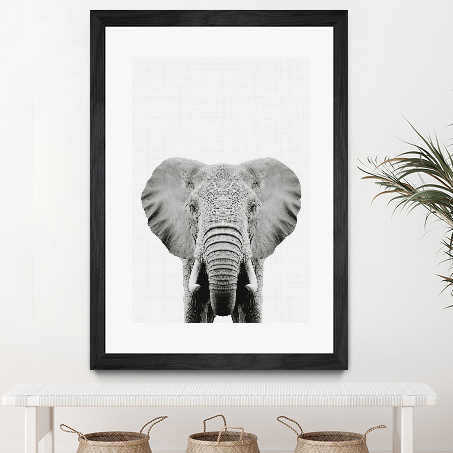 Elephant Portrait by Justinas Jokubauskas on GIANT ART - black photo manipulation