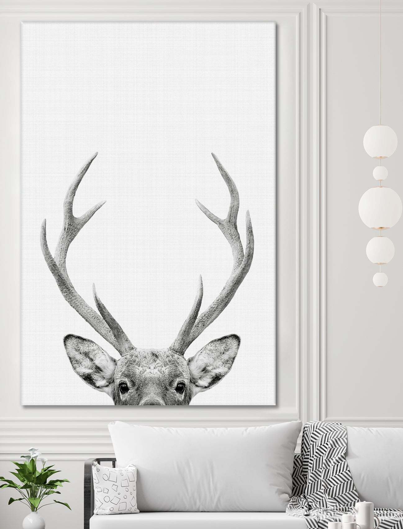 Deer Portrait by Justinas Jokubauskas on GIANT ART - black photo manipulation