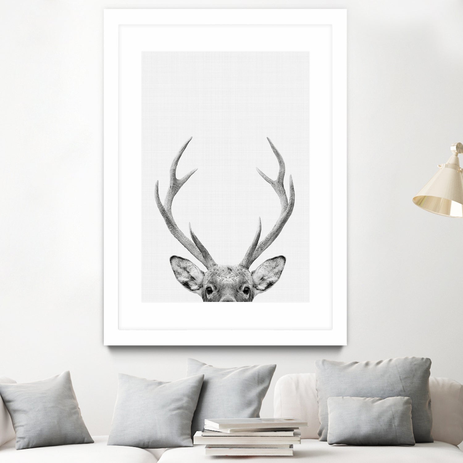 Deer Portrait by Justinas Jokubauskas on GIANT ART - black photo manipulation