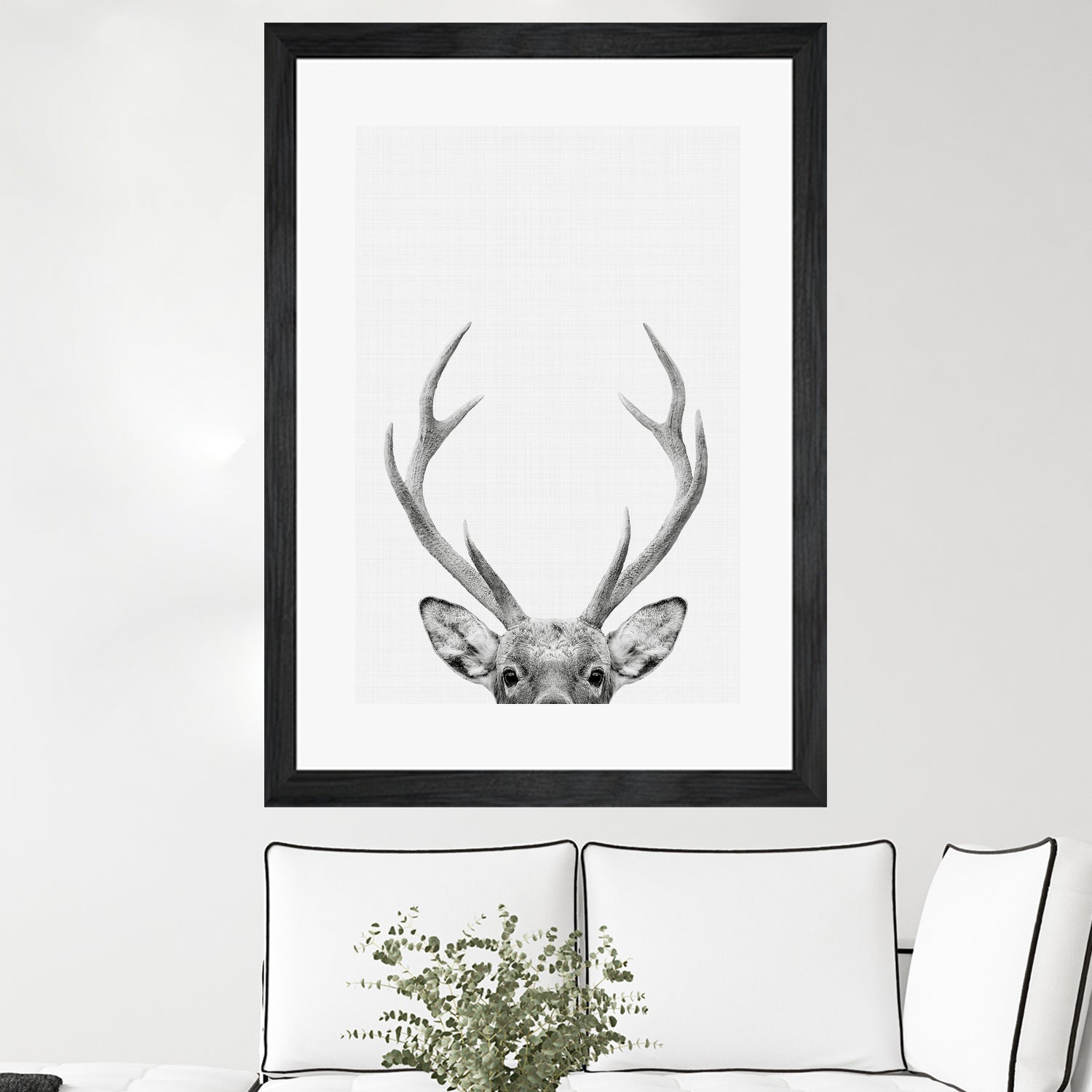 Deer Portrait by Justinas Jokubauskas on GIANT ART - black photo manipulation