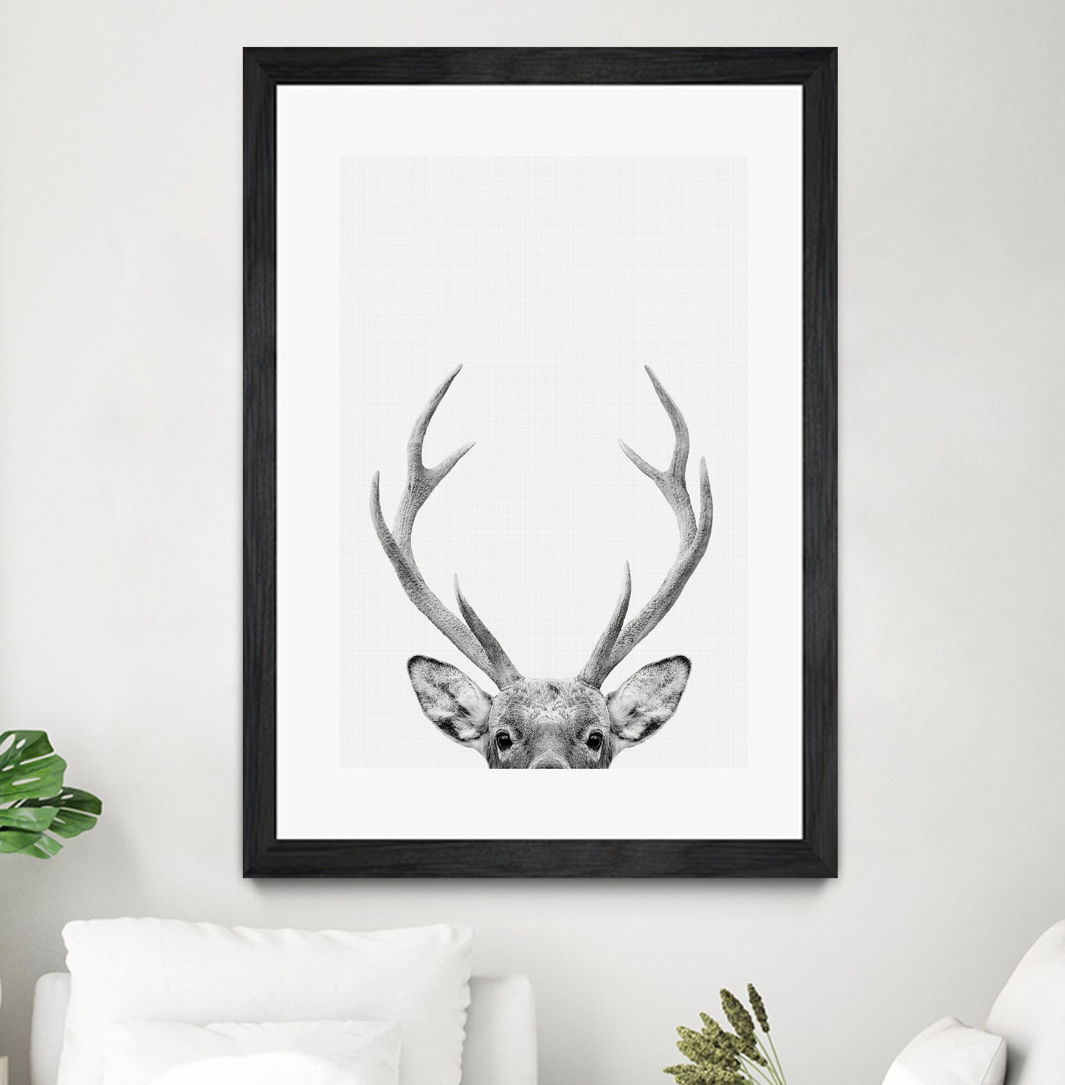 Deer Portrait by Justinas Jokubauskas on GIANT ART - black photo manipulation