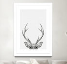 Deer Portrait by Justinas Jokubauskas on GIANT ART - black photo manipulation