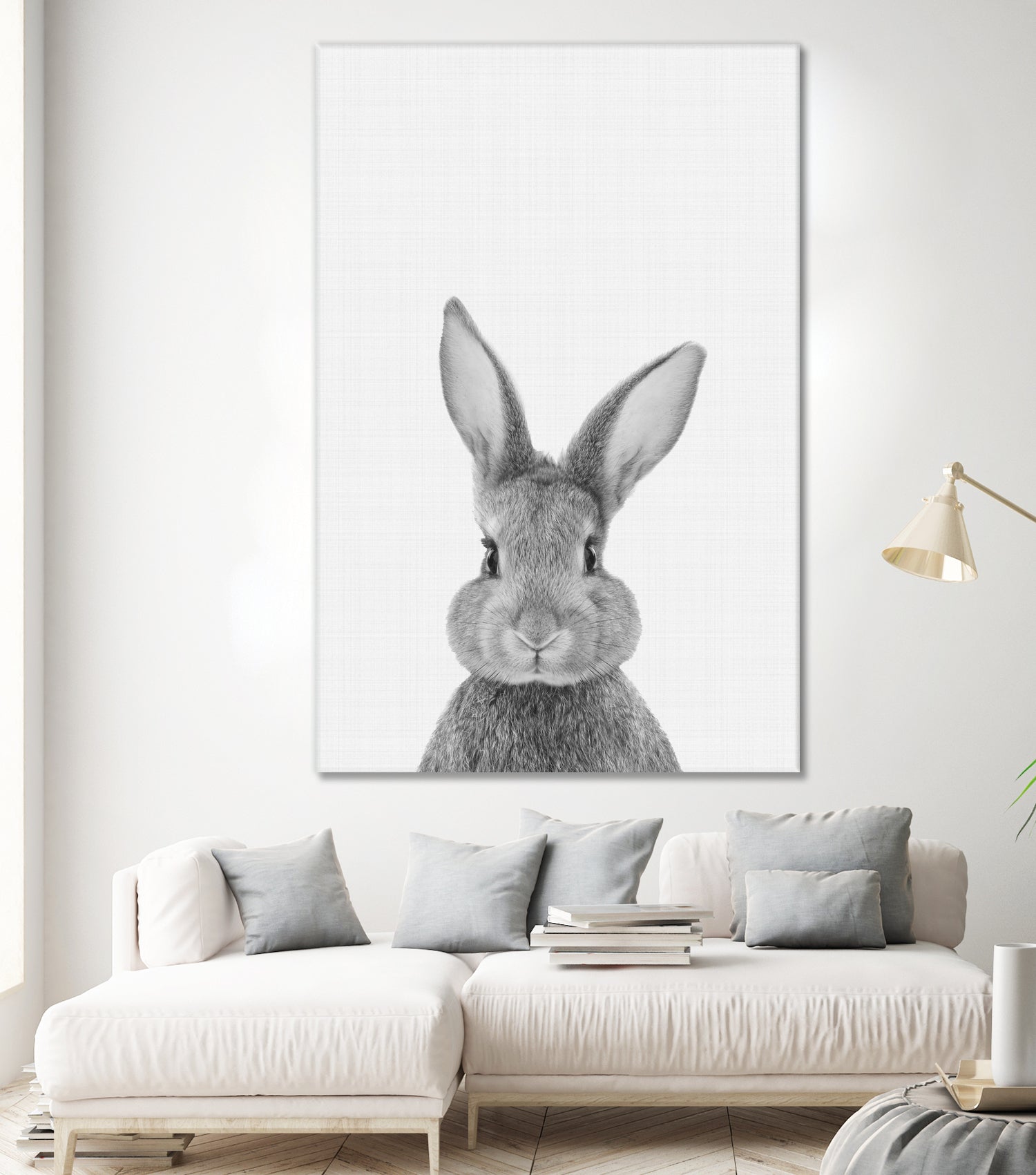 Rabbit Portrait by Justinas Jokubauskas on GIANT ART - black photo manipulation