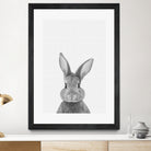 Rabbit Portrait by Justinas Jokubauskas on GIANT ART - black photo manipulation