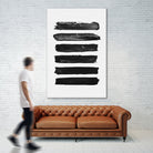 Brush Strokes by Justinas Jokubauskas on GIANT ART - black digital painting