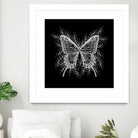 Black and White Butterfly Design by Brigitte Carre on GIANT ART - black digital painting