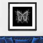 Black and White Butterfly Design by Brigitte Carre on GIANT ART - black digital painting