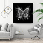 Black and White Butterfly Design by Brigitte Carre on GIANT ART - black digital painting