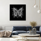 Black and White Butterfly Design by Brigitte Carre on GIANT ART - black digital painting