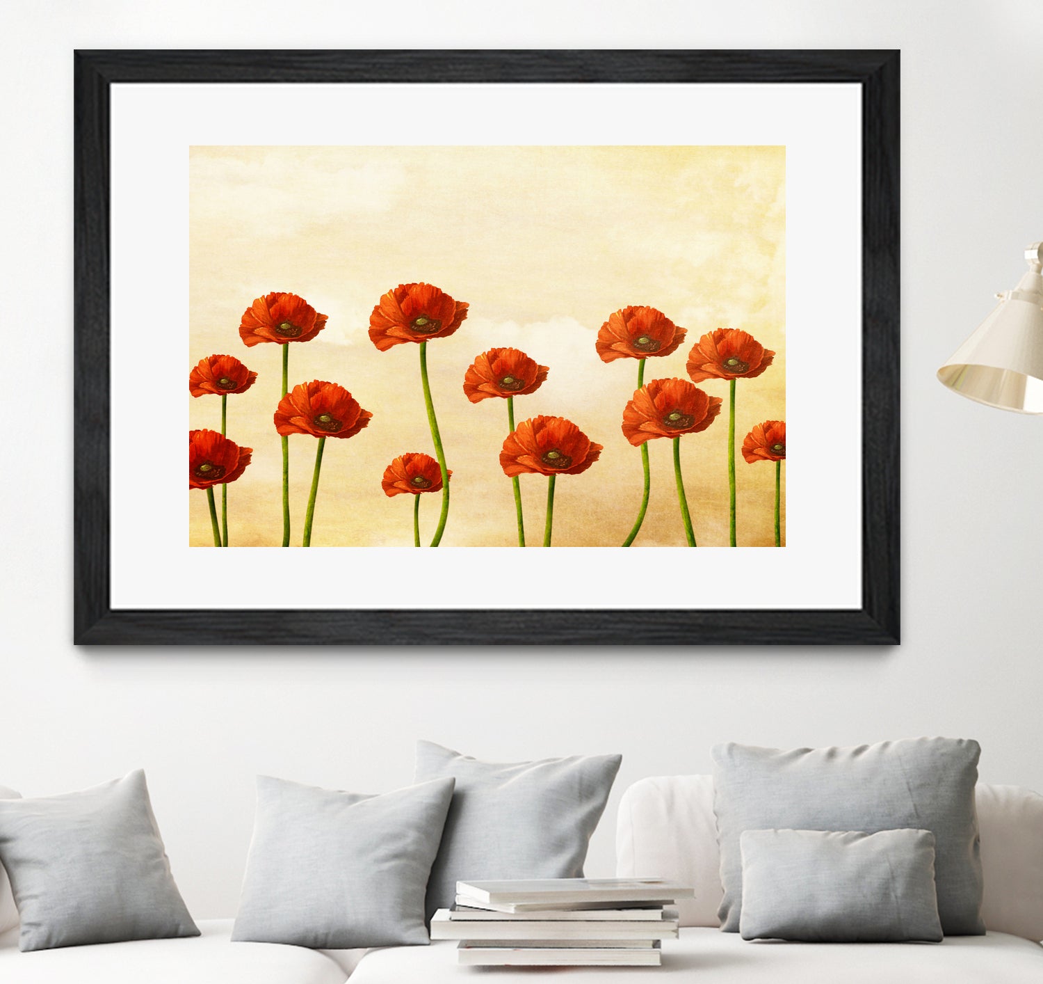 Where The Poppies Bloom by Diogo Veríssimo on GIANT ART - yellow photo manipulation