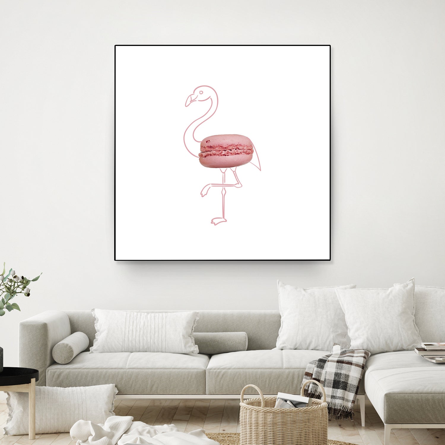 Macaron flamingo by Olivia Lorot on GIANT ART - pink photo illustration