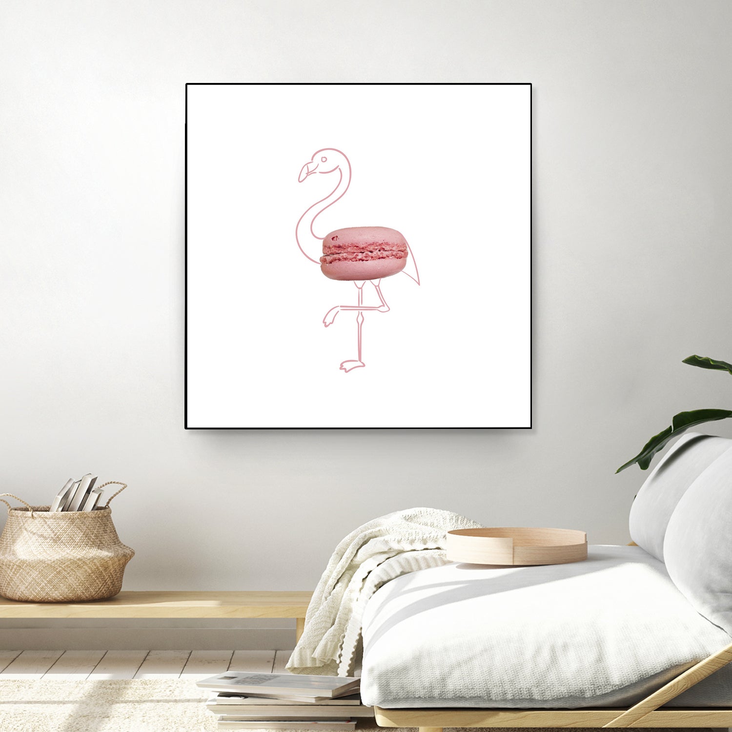 Macaron flamingo by Olivia Lorot on GIANT ART - pink photo illustration