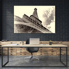 Eiffel Tower in Paris by I Bjork on GIANT ART - brown photo manipulation