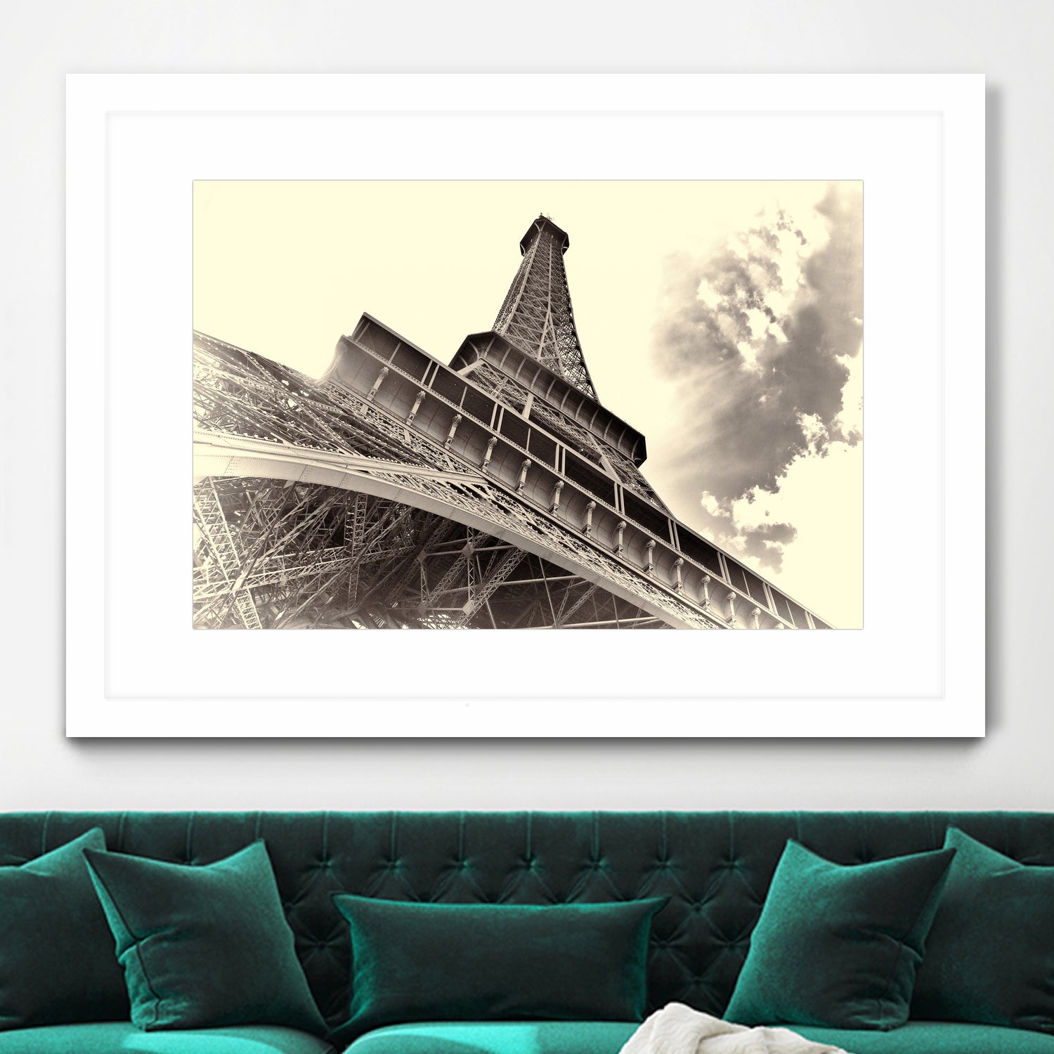 Eiffel Tower in Paris by I Bjork on GIANT ART - brown photo manipulation