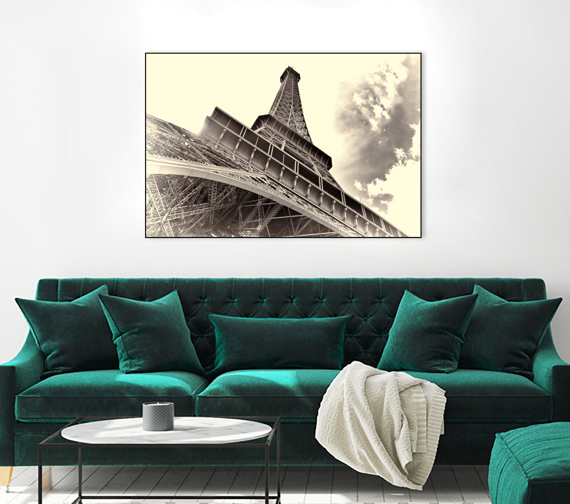 Eiffel Tower in Paris by I Bjork on GIANT ART - brown photo manipulation