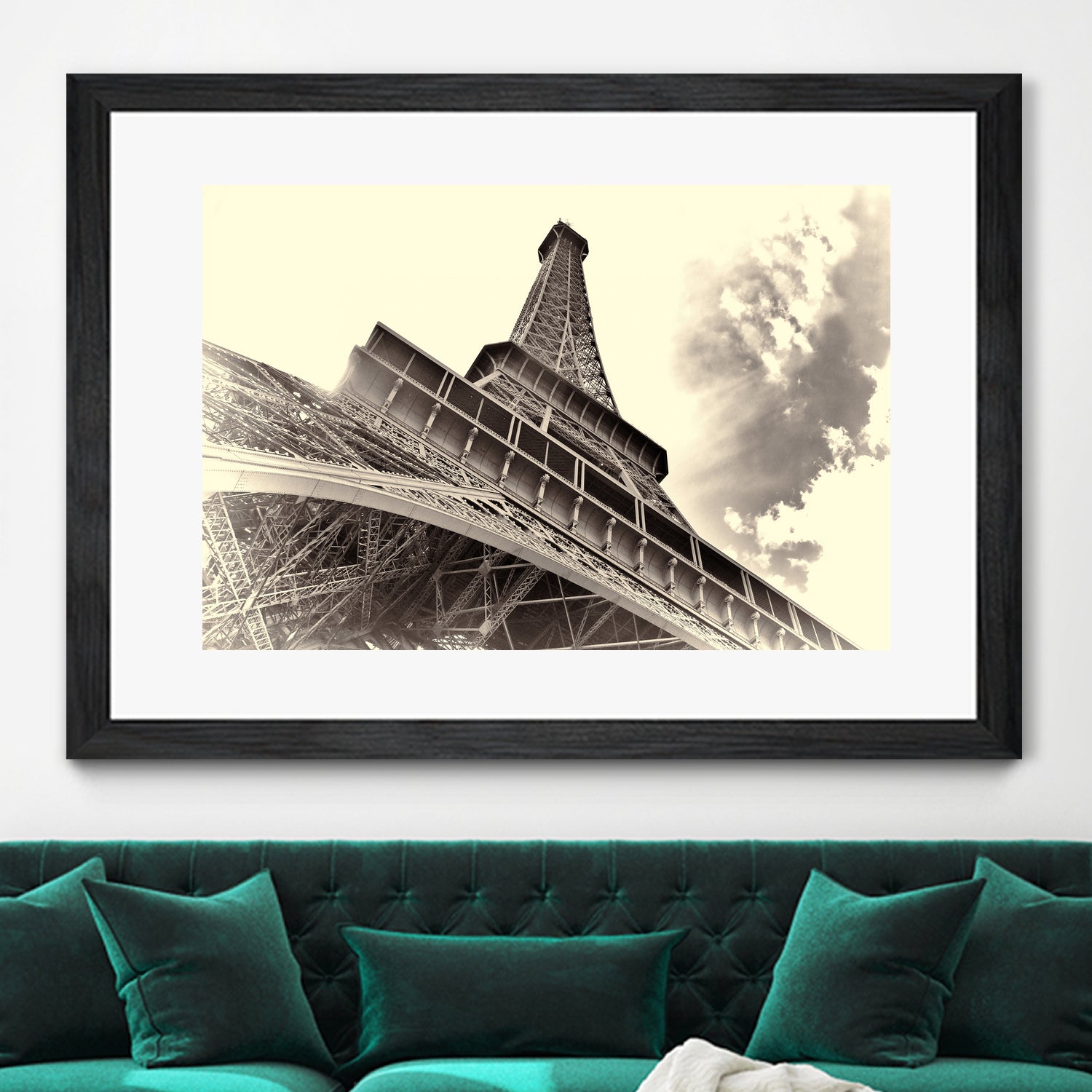 Eiffel Tower in Paris by I Bjork on GIANT ART - brown photo manipulation