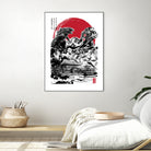 Attack on Japan Temple by Antonio Camarena on GIANT ART - white digital painting