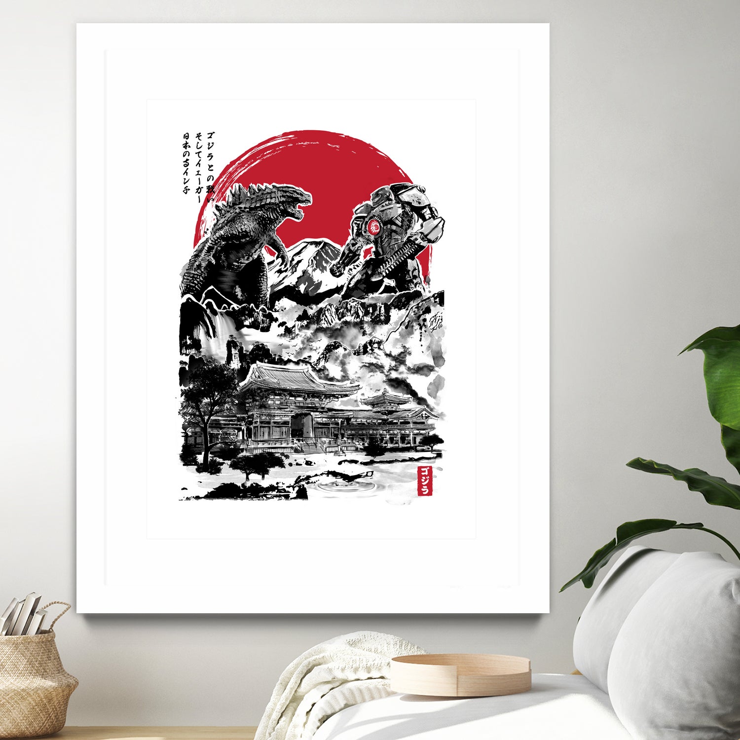 Attack on Japan Temple by Antonio Camarena on GIANT ART - white digital painting