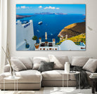 Santorini by Haris Kavalla on GIANT ART - blue photo manipulation