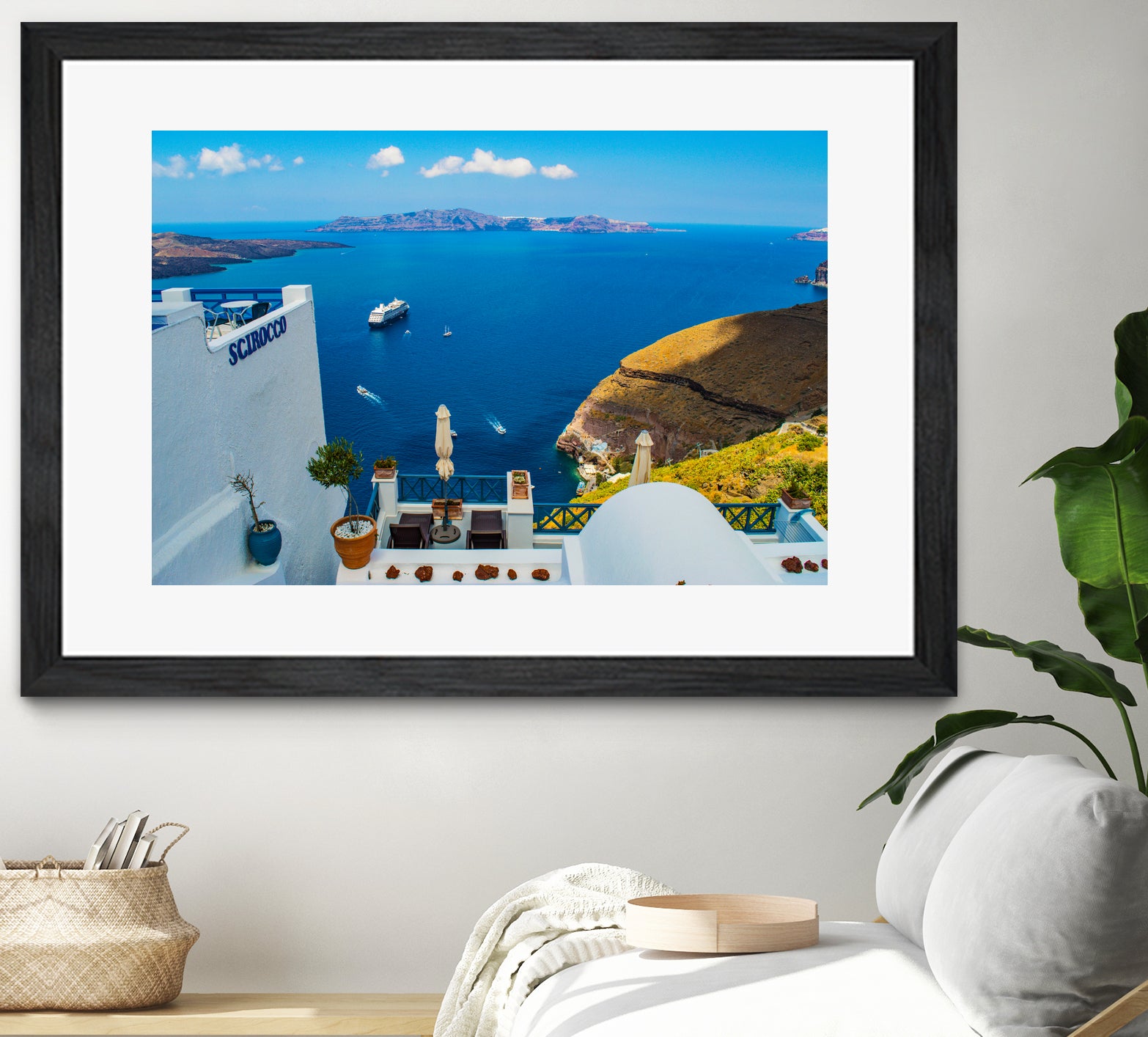 Santorini by Haris Kavalla on GIANT ART - blue photo manipulation