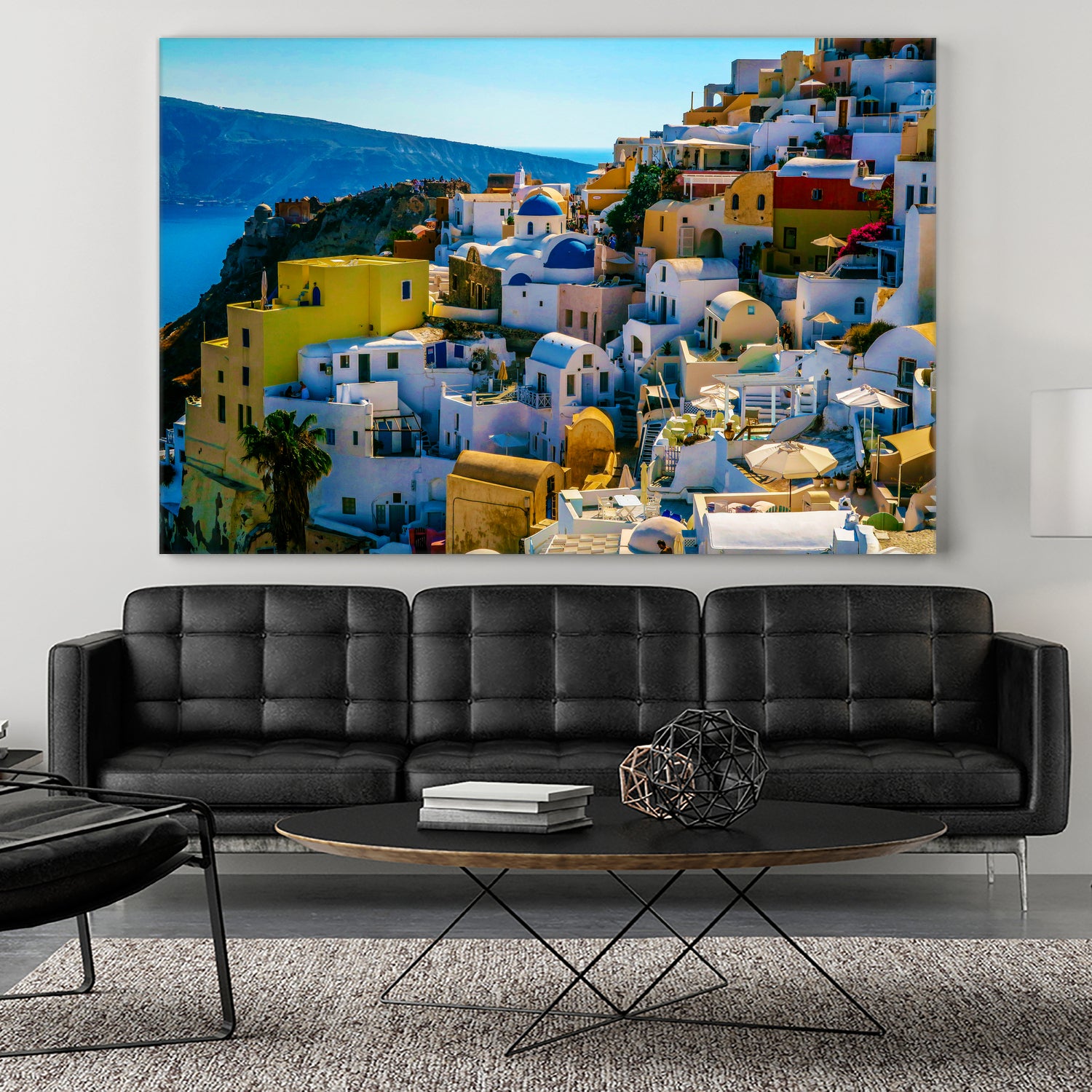 Oia Santorini. by Haris Kavalla on GIANT ART - blue photo manipulation