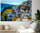 Oia Santorini. by Haris Kavalla on GIANT ART - blue photo manipulation