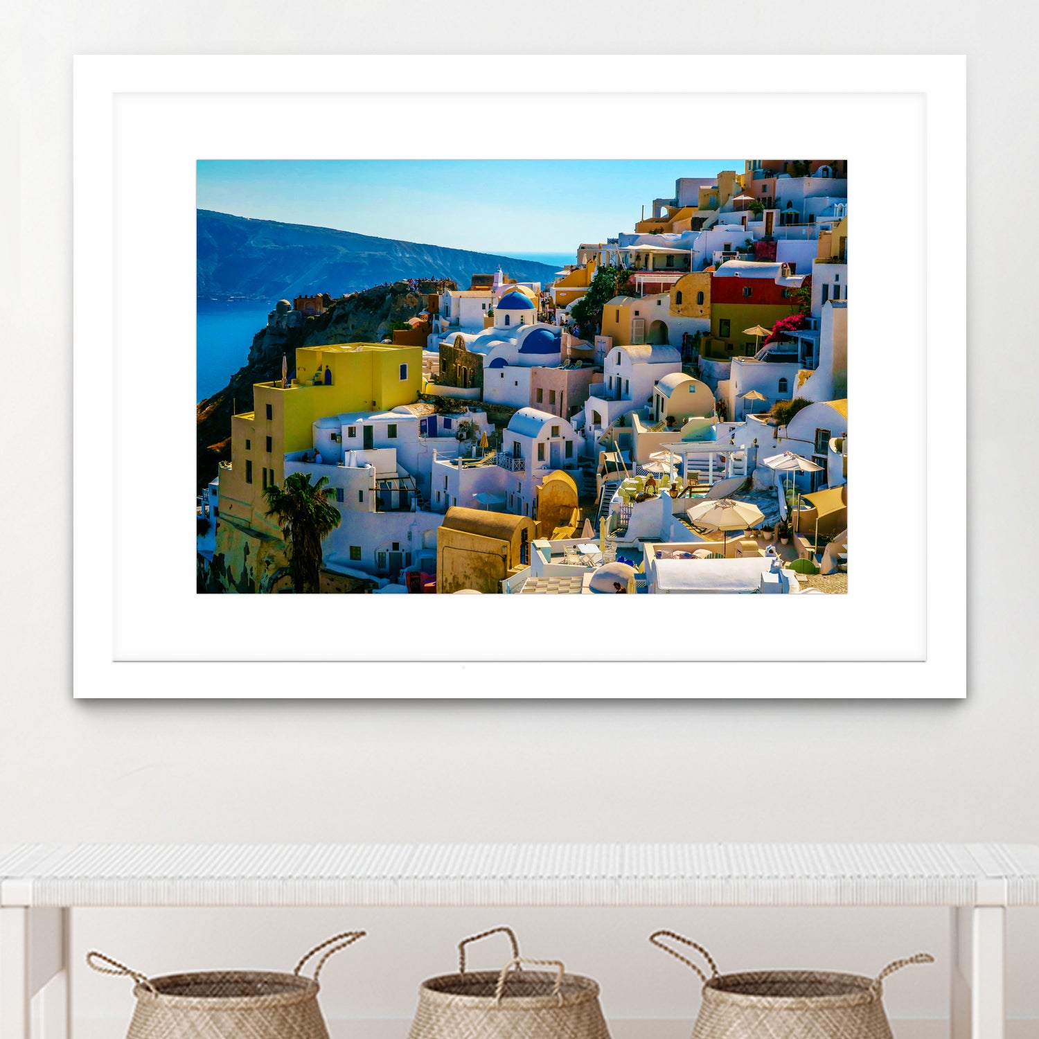 Oia Santorini. by Haris Kavalla on GIANT ART - blue photo manipulation