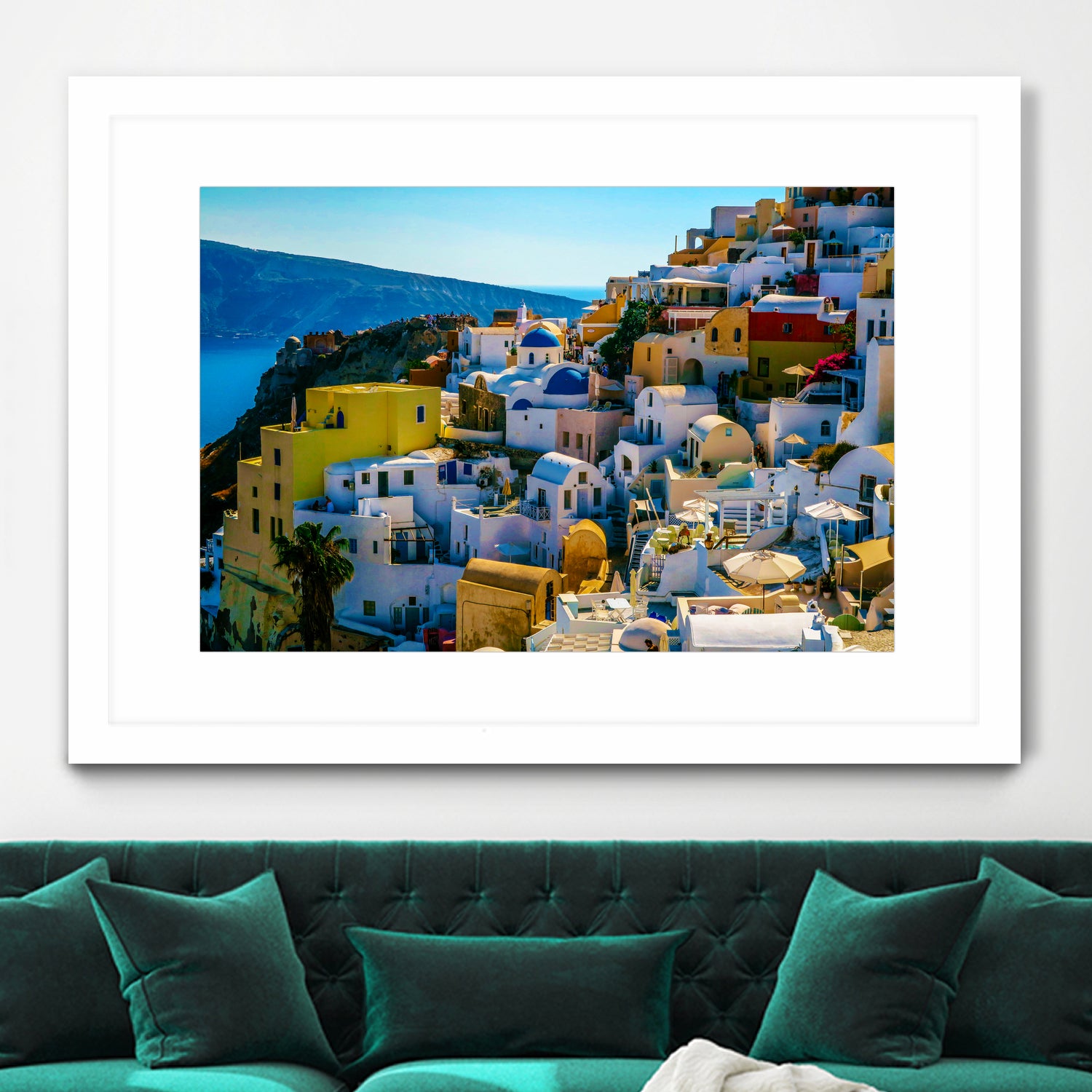 Oia Santorini. by Haris Kavalla on GIANT ART - blue photo manipulation