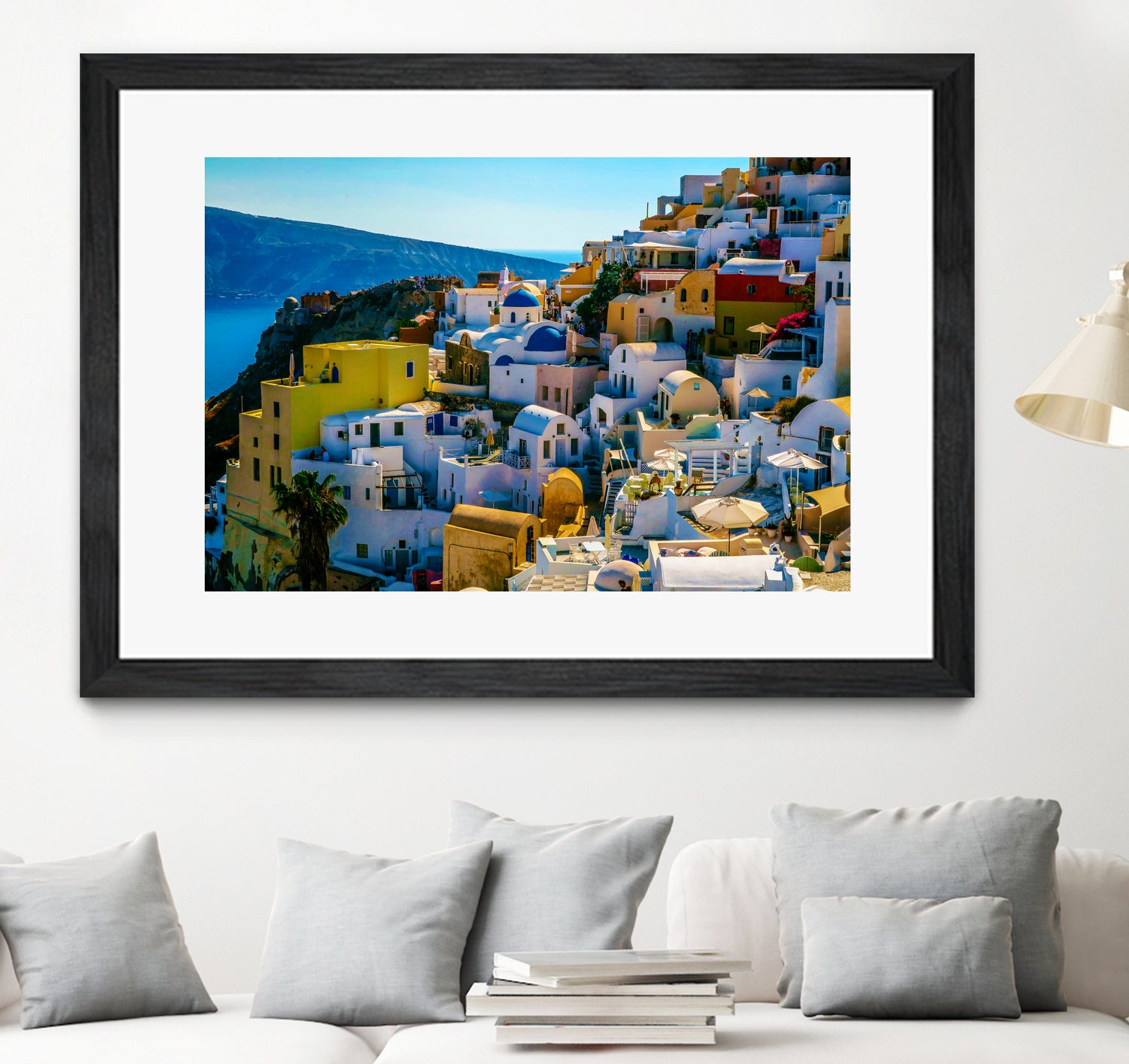 Oia Santorini. by Haris Kavalla on GIANT ART - blue photo manipulation