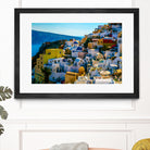 Oia Santorini. by Haris Kavalla on GIANT ART - blue photo manipulation