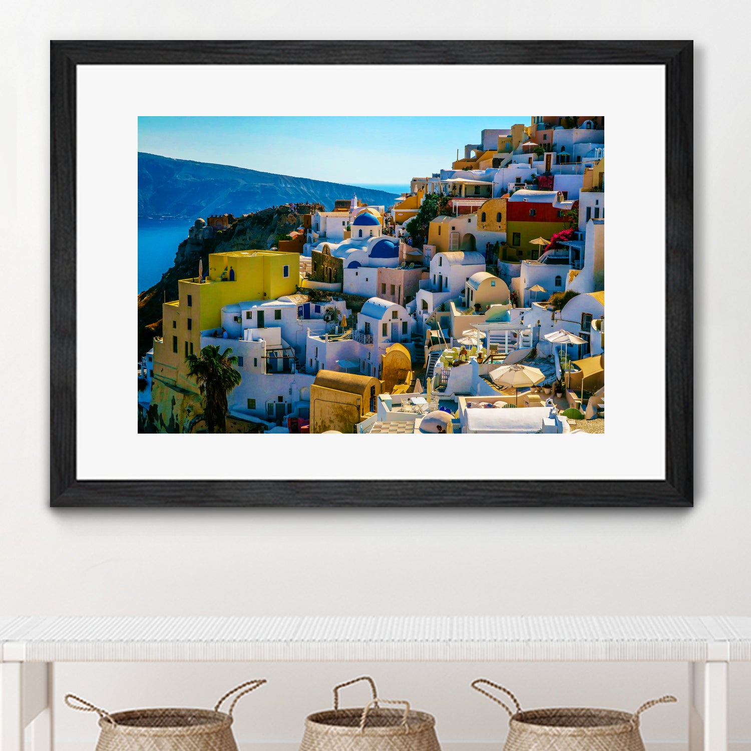 Oia Santorini. by Haris Kavalla on GIANT ART - blue photo manipulation