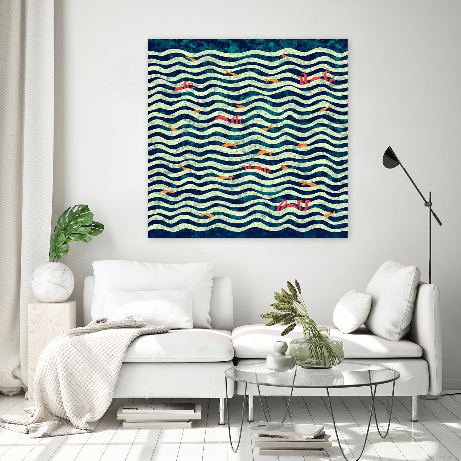 Sea roommate by ursulla Pinon on GIANT ART - blue digital drawing