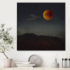 blood moon rising by Dirk Wüstenhagen on GIANT ART - orange photo manipulation