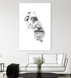 MARCUS AURELIUS ANTONINUS AUGUSTUS / black / white by Daniel Coulmann on GIANT ART - white digital drawing