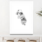 MARCUS AURELIUS ANTONINUS AUGUSTUS / black / white by Daniel Coulmann on GIANT ART - white digital drawing